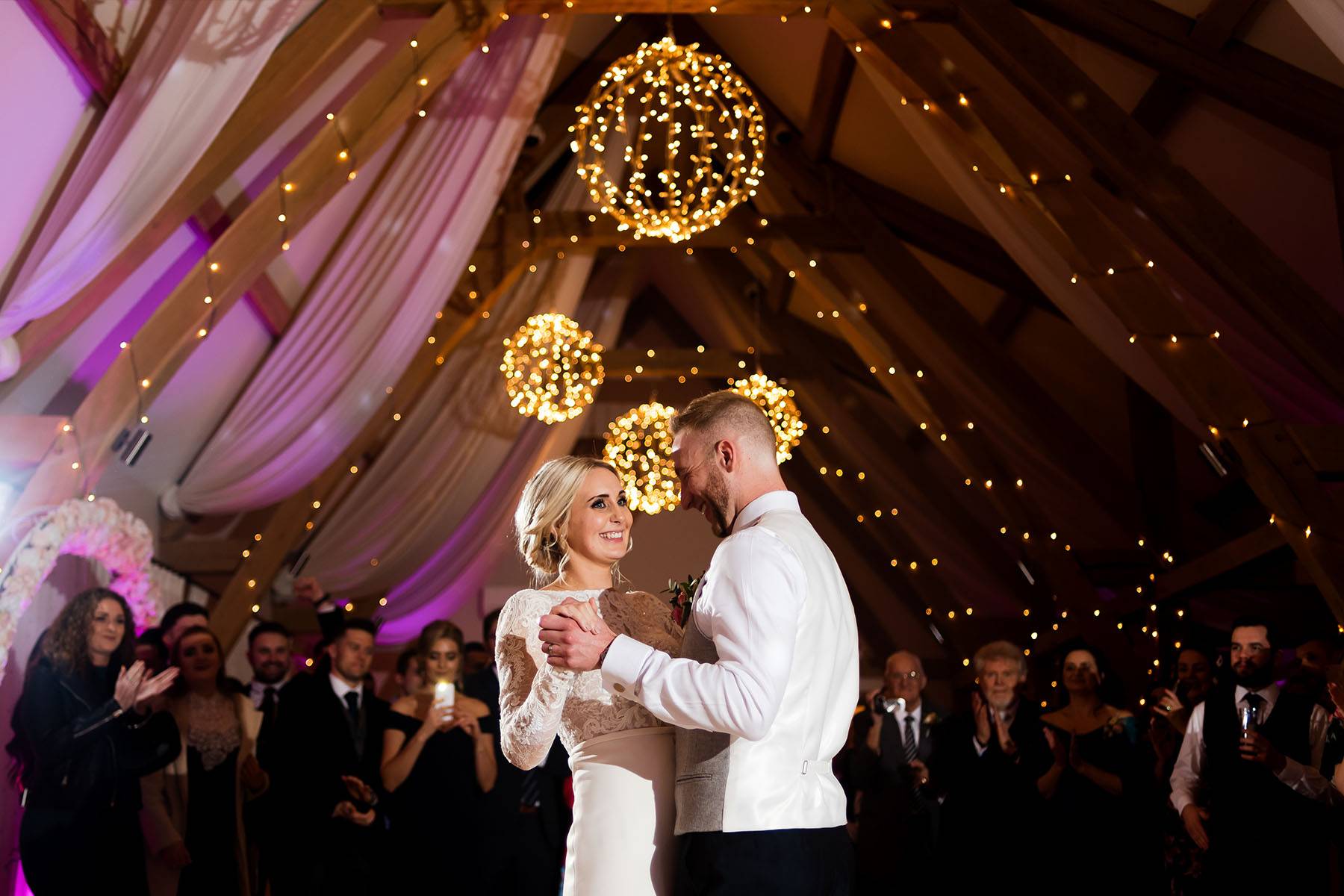 Bride and Groom's First Dance at Dodford Manor