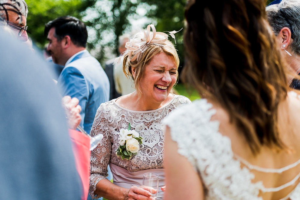 Laughing Wedding Guest at Sulgrave Manor